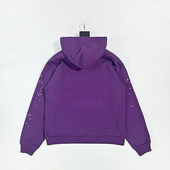 Sp5der Star OG Web V2 Hoodie And Pants Purple